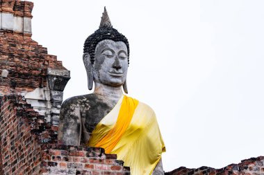 Antik Ayutthaya, Tayland 'da eski Buda heykelleri.