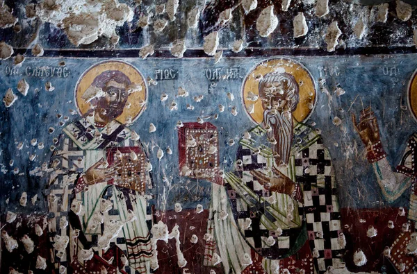 Fresque Monastère Orthodoxe Grec Antique Sumela Trabzon Turquie — Photo