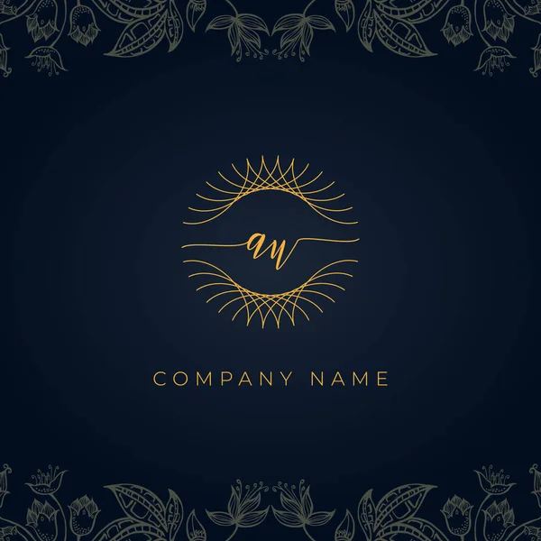 Elegante Carta Luxo Logotipo Este Ícone Incorpora Com Abstrato Arredondado —  Vetores de Stock