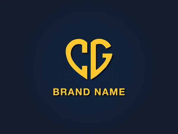 Minimalist aşk ilk harf CG logosu. Bu simge, yaratıcı bir şekilde iki aşk şekilli yazı karakteriyle birleşti. Bu başlangıç için hangi şirket veya markanın adı uygun olacaktır.