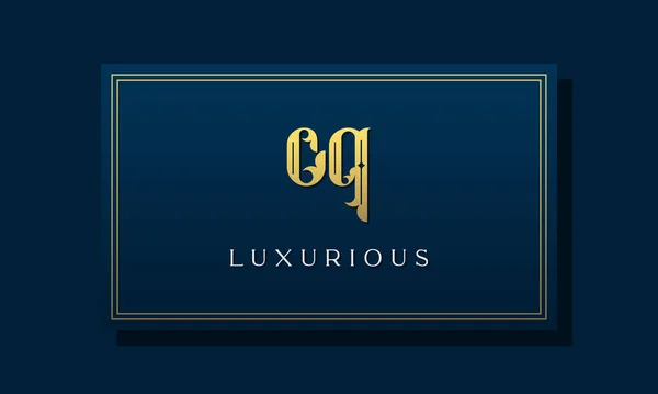 Vintage Royal Initial Letter Logo Dieses Logo Mit Luxuriöser Schrift — Stockvektor