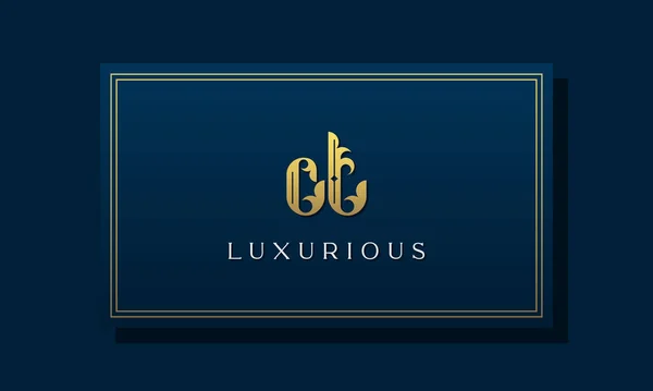 Винтажная Королевская Буква Логотип Логотип Будет Пригоден Royalty Boutique Hotel — стоковый вектор