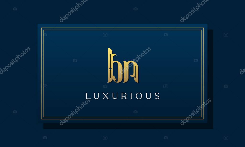 Vintage royal initial letter BN logo. This logo incorporate with luxurious typeface in the creative way.It will be suitable for Royalty, Boutique, Hotel, Heraldic, fashion and Jewelry.