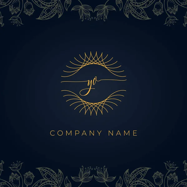 Elegante Carta Luxo Logotipo Este Ícone Incorpora Com Abstrato Arredondado —  Vetores de Stock