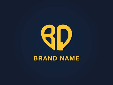 Minimal Love ilk harf BQ logosu. Bu simge, iki aşk biçimli yazı karakterini yaratıcı bir şekilde birleştirir. Hangi şirket ya da markanın bu baştaki adı başlattığı için uygun olacaktır.