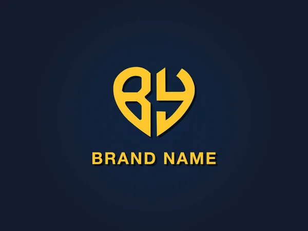 Minimális Szerelem Első Betű Logo Ikon Magában Foglalja Két Szerelem — Stock Vector