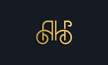 Luxury fashion initial letter AH logo. This icon incorporate with modern typeface in the creative way. It will be suitable for which company or brand name start those initial. clipart
