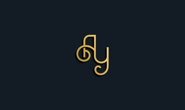 Розкішний Модний Початковий Літерний Логотип Піктограма Поєднується Сучасним Шрифтом Творчий — стоковий вектор