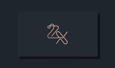 İlk harf ZX logosu. Bu logo, klip yazı tipinden esinlenilmiştir. Hangi şirket veya markanın bu ilk uygulamayı başlattığı için uygun olacaktır.