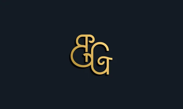 Luxury Fashion Initial Letter Logo Icon Incorporate Modern Typeface Creative — Stock Vector