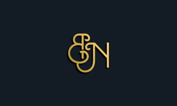 Luxe Mode Eerste Letter Logo Dit Icoon Creatieve Wijze Voorzien — Stockvector