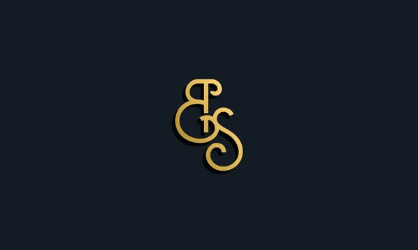 Розкішний Початковий Логотип Літери Піктограма Поєднується Сучасним Шрифтом Творчий Спосіб — стоковий вектор