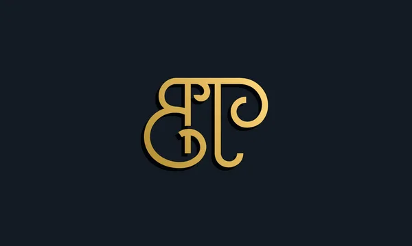 Розкішний Модний Початковий Літерний Логотип Піктограма Поєднується Сучасним Шрифтом Творчий — стоковий вектор