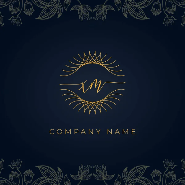 Elegante Carta Luxo Logotipo Este Ícone Incorpora Com Abstrato Arredondado —  Vetores de Stock