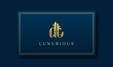 Klasik kraliyet baş harfi DT logosu. Bu logo yaratıcı bir şekilde lüks yazı karakteriyle birleşiyor. Kraliyet, Butik, Otel, Heraldiç, moda ve mücevher için uygun olacak..