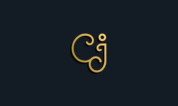 Розкішний Початковий Літерний Логотип Піктограма Поєднується Сучасним Шрифтом Творчий Спосіб — стоковий вектор