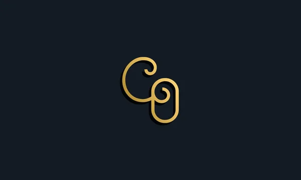 Logotipo Carta Inicial Moda Luxo Este Ícone Incorporar Com Fonte — Vetor de Stock