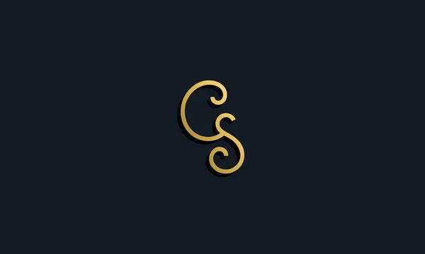 Logotipo Inicial Letra Moda Luxuosa Este Ícone Incorporar Com Fonte —  Vetores de Stock