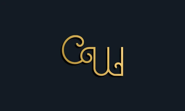 Luxo Moda Carta Inicial Logotipo Este Ícone Incorporar Com Fonte — Vetor de Stock