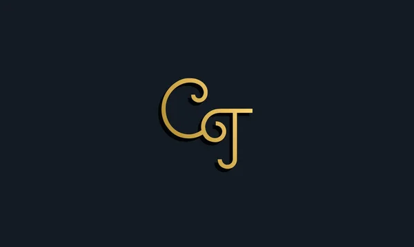 Luxe Mode Eerste Letter Logo Dit Icoon Creatieve Wijze Voorzien — Stockvector