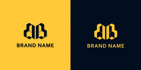 Logotipo Minimalista Letra Inicial Este Logotipo Incorpora Com Typeface Moderno — Vetor de Stock