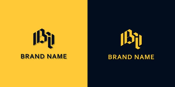 Инициативная Буква Логотип Логотип Будет Сочетаться Современным Шрифтом Творческом Вей — стоковый вектор