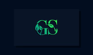 Asgari yaprak stili ilk GS logosu. Bu logo yaprak ve iki harfli yaratıcı bir şekilde birleştirilmiş. ECO, yeşil, doğa, büyüme ve bitkilerle ilgili markalar veya şirketler için uygun olacaktır..