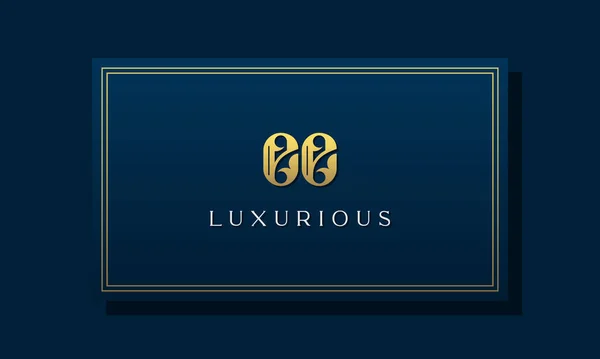 Vintage Royal Initial Letter Logo Dieses Logo Mit Luxuriöser Schrift — Stockvektor