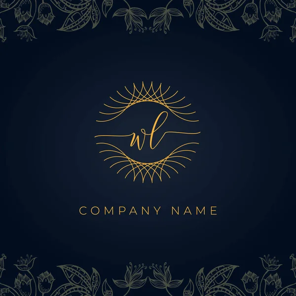 Logotipo Elegante Carta Luxo Este Ícone Incorpora Com Abstrato Arredondado —  Vetores de Stock