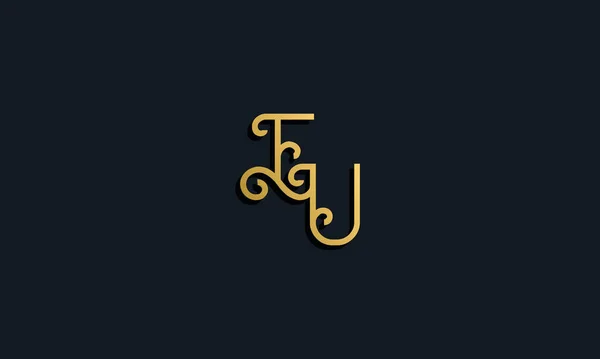Розкішна Мода Початковим Логотипом Ікона Включає Сучасний Шрифт Творчий Спосіб — стоковий вектор