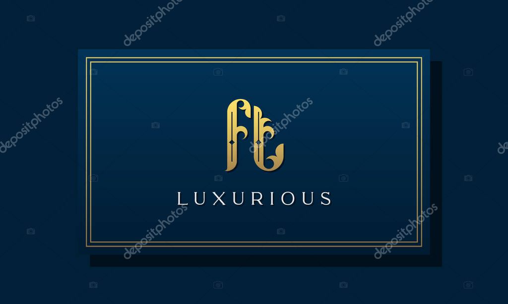 Vintage royal initial letter FT logo. This logo incorporate with luxurious typeface in the creative way.It will be suitable for Royalty, Boutique, Hotel, Heraldic, fashion and Jewelry.