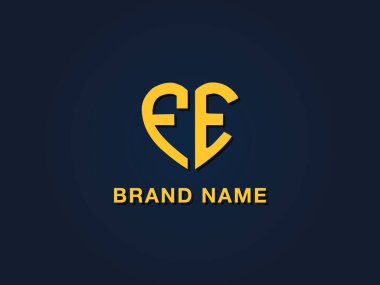 En az sevgi ilk harf FE logosu. Bu simge, iki aşk biçimli yazı karakterini yaratıcı bir şekilde birleştirir. Hangi şirket ya da markanın bu baştaki adı başlattığı için uygun olacaktır.