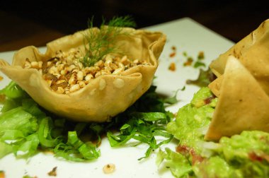 Escamoles, enfes havyar meksikalı con guacamole y tortilla.