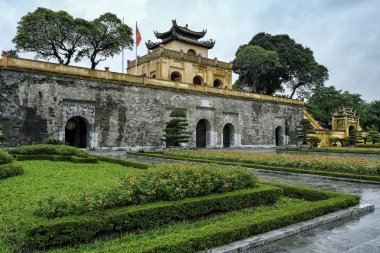 Hanoi, Vietnam'daki Thang Long İmparatorluk Kalesi.