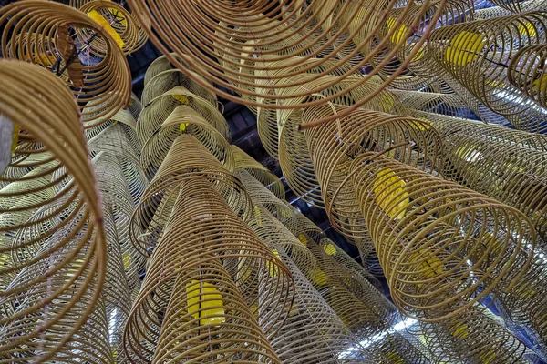 Varillas Espirales Incienso Para Rezar Templo Ong Can Tho Vietnam —  Fotos de Stock