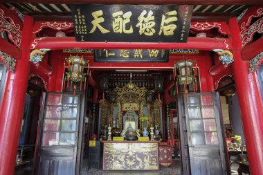 Hoi An Hoa Van Le Nghia Tapınağı İçişleri, Vietnam.