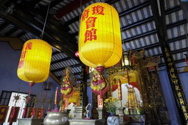 Hoi An Meclis Salonu Hainan Çin Cemaati, Vietnam.