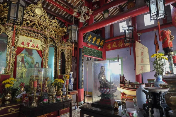 Interior Templo Hoa Van Nghia Hoi Vietnã — Fotografia de Stock