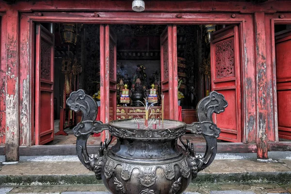 Den Ngoc Zoon Tempel Hoan Kiem Meer Hanoi Vietnam — Stockfoto