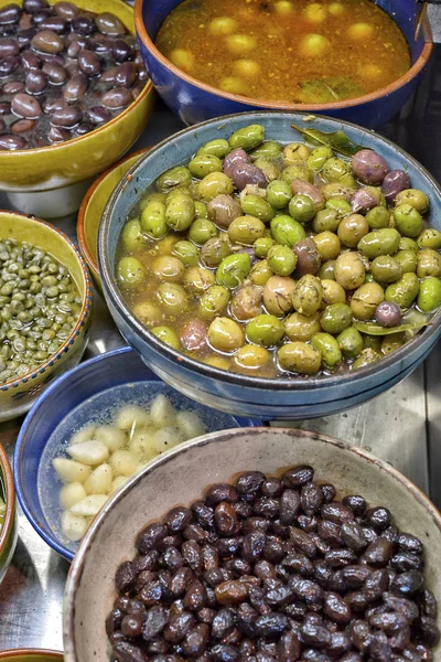 Marinated Olives Herbs — Stock Photo, Image