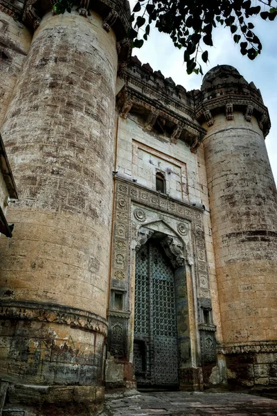 Wejście Fortu Mehrangarh Jodhpur Stanie Rajasthan Jest Jednym Najbardziej Majestatycznych — Zdjęcie stockowe