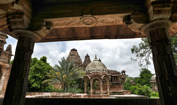 Mandore Garden Coleção Memoriais Templos Dinastia Marwar Jodhpur Rajastão Índia — Fotografia de Stock