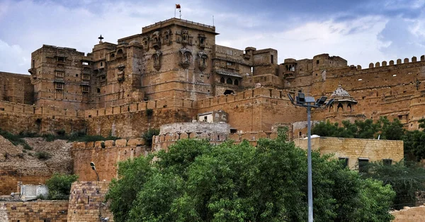 Jaisalmer India Augustus 2020 Gevel Van Het Jaisalmer Fort Palace — Stockfoto