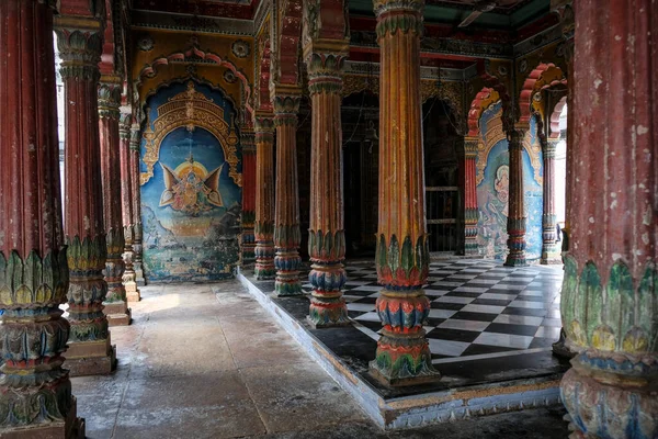 Varanasi Indie Wrzesień 2020 Szczegóły Hinduskiej Świątyni Varanasi Września 2020 — Zdjęcie stockowe