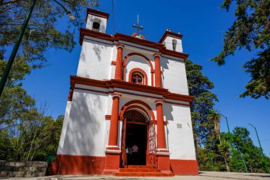 San Cristobal de las Casas, Mexico - March 18, 2025: Temple of San Cristobalito in San Cristobal de las Casas, Chiapas, Mexico.