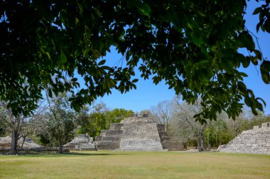 Campeche, Mexico - March 28, 2025: Edzna archaeological site in Campeche, Mexico.