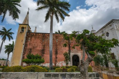 Merida, Mexico - April 8, 2025: Church of Santa Ana in Merida, Yucatan, Mexico.
