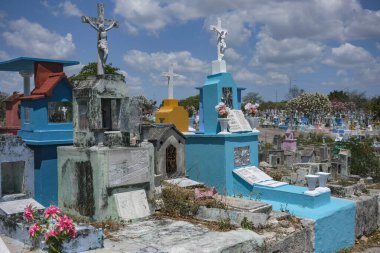 Merida, Mexico - April 11, 2025: General Cemetery of Merida in the state of Yucatan, Mexico.
