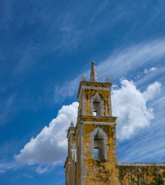 Seye, Mexico - April 21, 2025: San Bartolome Church in Seye, Mexico.