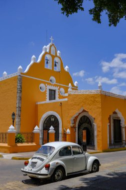 Valladolid, Mexico - May 1, 2025:  The Church of Candelaria in Valladolid, Yucatan, Mexico.